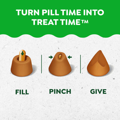 Greenies Pill Pockets for Dogs Large Size, Soft Dog Treats, Chicken Flavor, 15.8 oz. Pouch (60 Treats)