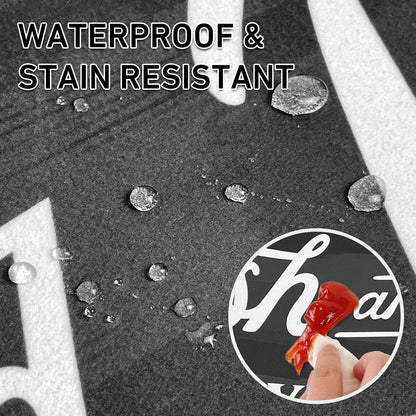 KOZYFLY Laundry Room Rug Runner 20"x60" Non Slip Kitchen Rugs Washable Laundry Room Mat Waterproof Mudroom Floor Carpet Runner Farmhouse Decor, 1.7x5ft, Dark Grey, Wash and Dry