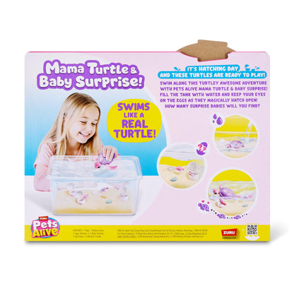 Pets Alive Mama & Baby Surprise, Series 1, Mama Turtle Surprise Playset