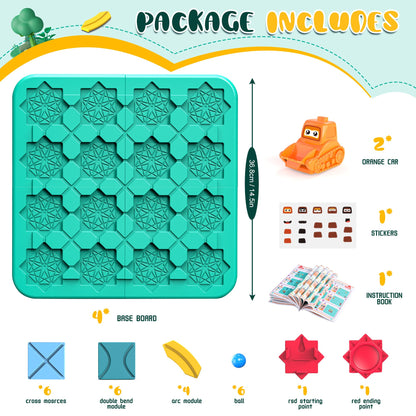 fygurso STEM Board Games, Puzzle Logical Builder Kids Toys, Preschool Montessori Brain Teasers Birthday Gifts for Kids 4-8 Years Old