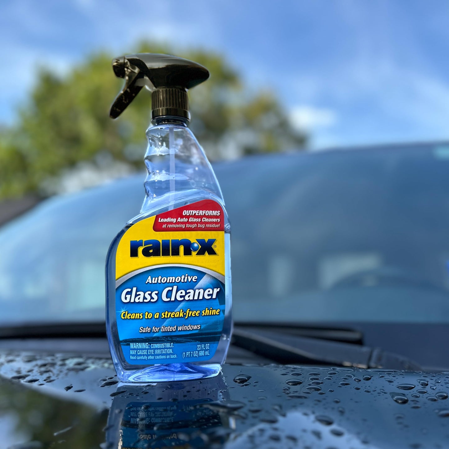 Rain-X 630018 Auto Glass Cleaner, 23 oz. - Cleans Car Windows, Windshields and Other Auto Glass Surfaces for a Clean, Streak-Free Finish