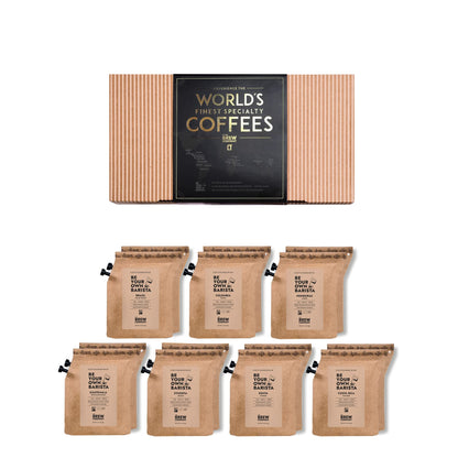 Original Gourmet Coffee Gift Set for Men & Women - 14 World's Finest Single Origin Specialty & Organic Coffees in Innovative Brewers | Sampler Box for Coffee Lover to Brew & Enjoy Anytime, Anywhere