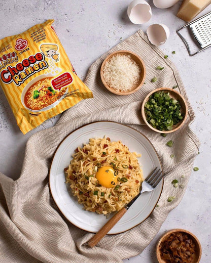 OTTOGI Cheese Ramen, Korean Style Instant Noodle, Rich Flavor with Savory Cheese, 3.92oz x 4 Pack