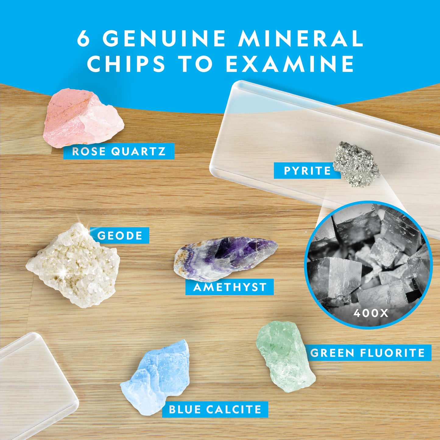 National Geographic Microscope for Kids - Science Kit with an Easy-to-Use Kids Microscope, Up to 400x Zoom, Blank and Prepared Slides, Gifts for 6 7 8 9 & 10, STEM Project Toy (Amazon Exclusive)