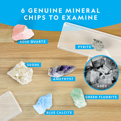 National Geographic Microscope for Kids - Science Kit with an Easy-to-Use Kids Microscope, Up to 400x Zoom, Blank and Prepared Slides, Gifts for 6 7 8 9 & 10, STEM Project Toy (Amazon Exclusive)