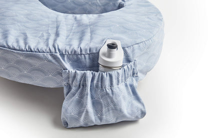 My Brest Friend Original Nursing Pillow Enhanced Ergonomics Essential Breastfeeding Pillow Support For Mom & Baby W/ Convenient Side Pocket, Double Straps & Slipcover, Horizon