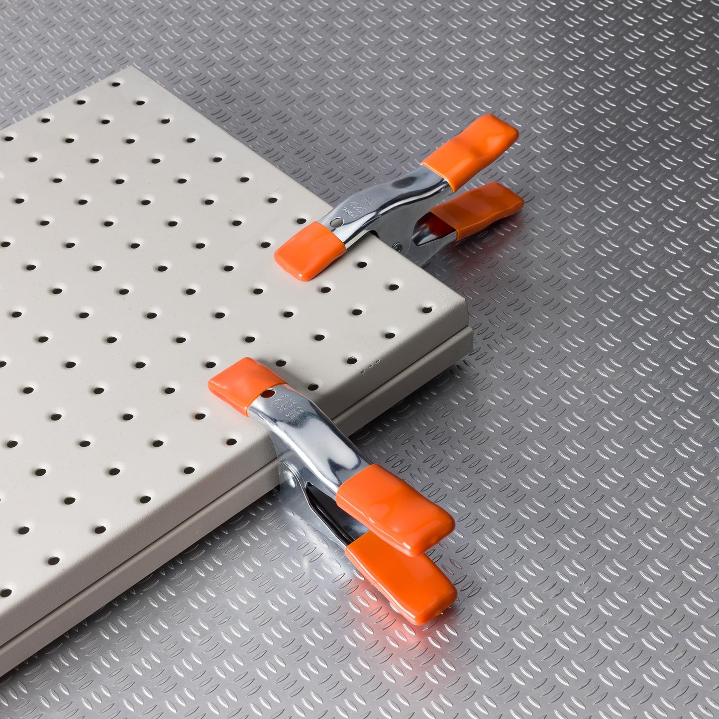 PONY 6-inch, 4-inch Heavy Duty Metal Spring Clamps Set, 2-inch, 1-inch Jaw opening, with Protective Handles and Tips, 10-piece