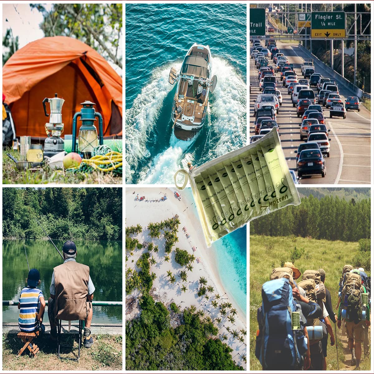 Portable Toilet Powder. Outdoor Toilet. Neutralize Odor/Fast-Acting Gel. Safe & Easy to use. Emergency Toilet Chemicals Degradable, Go with Porta Potty for Camping (1 Pack)