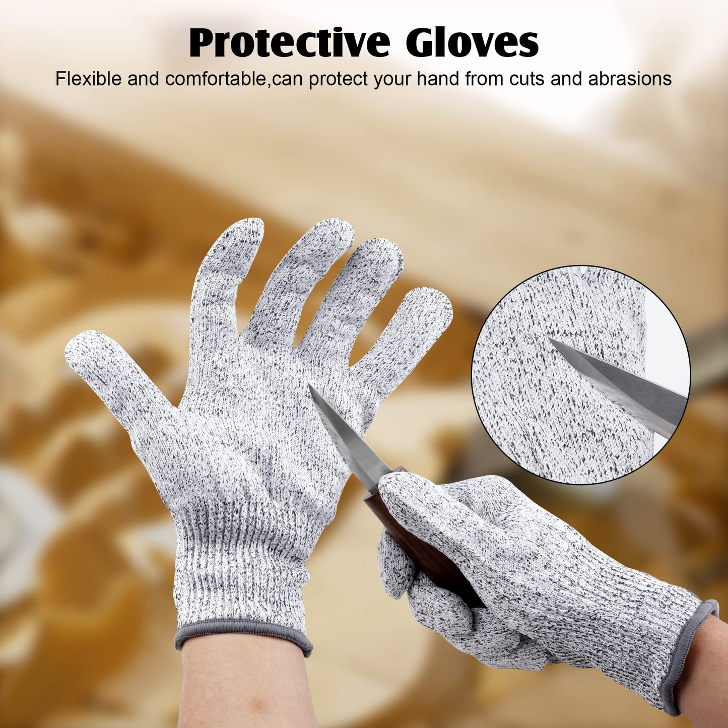 Olerqzer 26-in-1 Wood Carving Kit with Detail Wood Carving Knife, Whittling Knife, Wood Chisel Knife, Gloves, Carving Knife Sharpener for Spoon, Bowl, Kuksa Cup (26PCS)