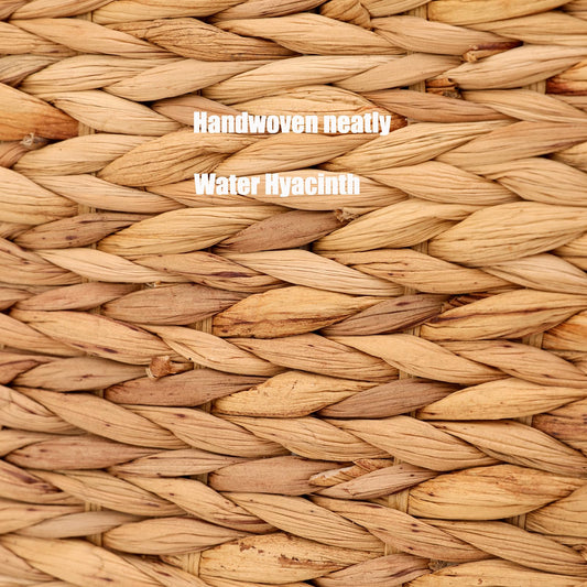 JGJCYO9 Storage Baskets 11x11inch Cube Baskets 4 pcs Baskets,Foldable Handwoven Water Hyacinth Laundry Organizer,Cube Storage Baskets