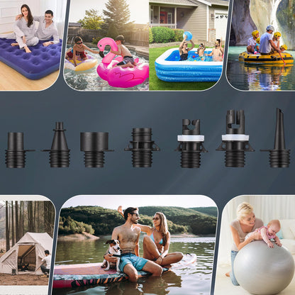 Polotrag Paddle Board Pump, SUP Electric Pump, Professional 20 PSI Portable Air Compressor with Auto-Off, Deflation Function and 12V Car DC Air Pump for Inflatables, Kayaks and Boats