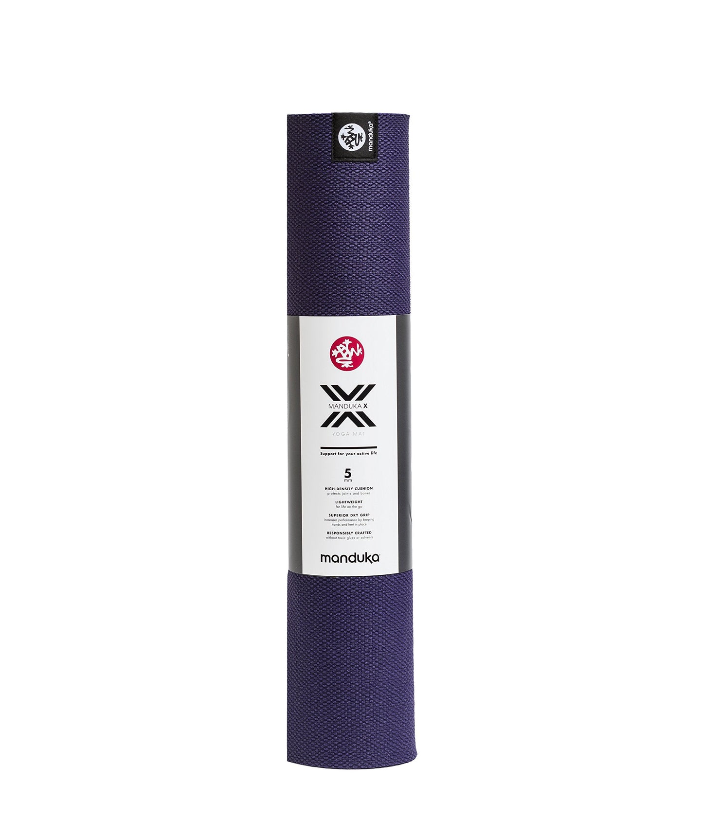 Manduka X Yoga Mat 71" - 5mm | High Performance Fitness Mat | Durable Design | Yoga, Outdoors, Stretching | 71 x 24 inches | Magic Purple