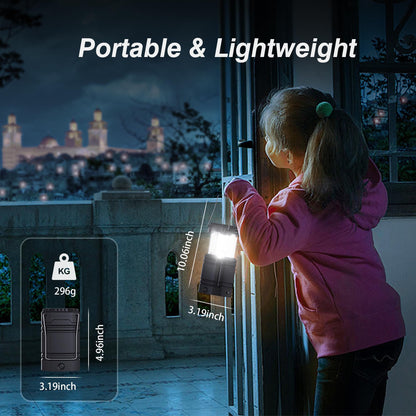 3000mAh Large Capacity Hand Crank Solar Camping Lantern, Portable Ultra Bright LED Torch, 23-26 Hours Running Time, USB Charger, Electronic Lantern for Outdoor