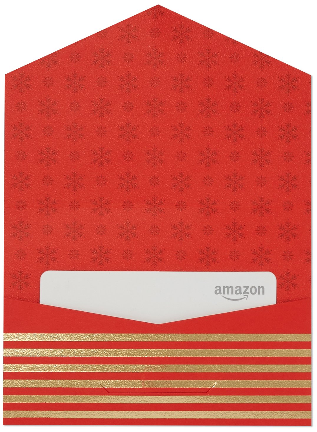 Amazon.com Gift Card in a Red and Gold Mini Envelope