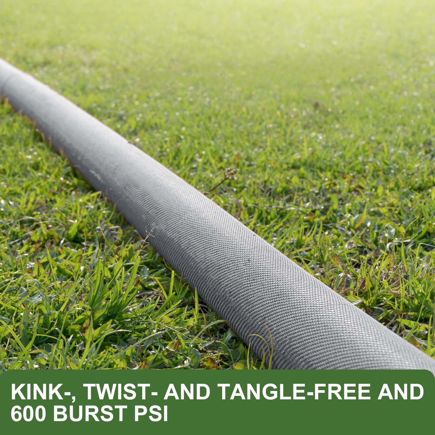 GUKOK 2025 Upgraded 50FT Non-Expanding Garden Hose, Ultra-Light & Flexible Water Hose - Burst-Resistant, Kink-Free, High-Pressure, All-Weather Use for Lawns, Gardens, and Outdoor Cleaning