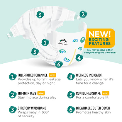 Amazon Brand - Mama Bear Gentle Touch Diapers, Size 5, 132 Count (4 packs of 33)
