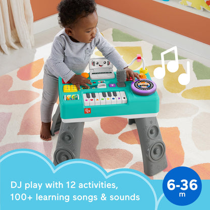 Fisher-Price Baby & Toddler Toy Laugh & Learn DJ Table, Educational Musical Activity Center for Developmental Play Infants Ages 6+ Months
