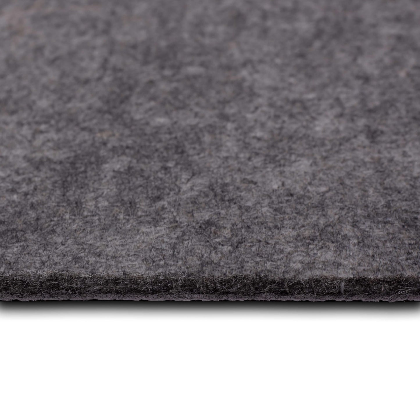 Mohawk Home 4' x 6' Premium Luxury Non Slip Rug Pad 1/4 Thick Dual Surface Felt + Rubber Gripper - Safe for All Floors, Synthetic Fiber, Grey