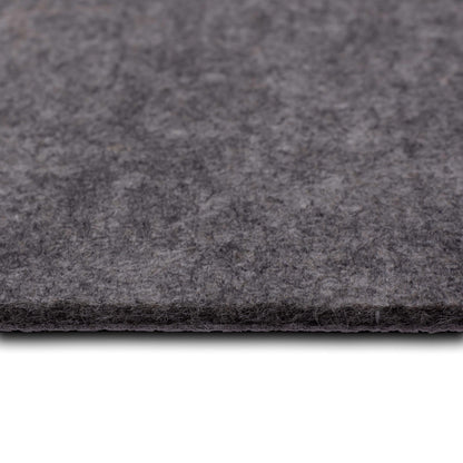 Mohawk Home 4' x 6' Premium Luxury Non Slip Rug Pad 1/4 Thick Dual Surface Felt + Rubber Gripper - Safe for All Floors, Synthetic Fiber, Grey