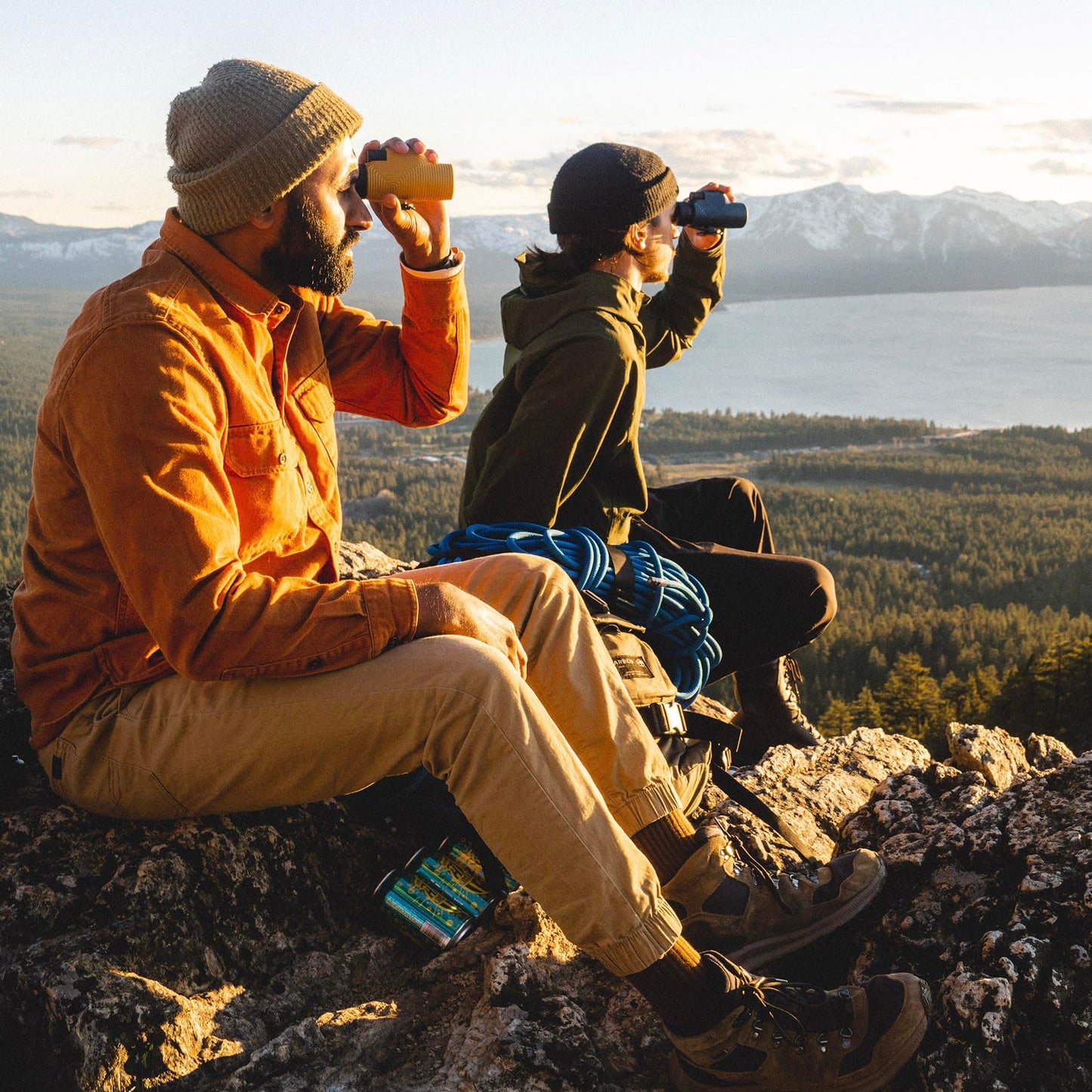 Nocs Provisions Zoom Tube 8x32 Monocular, 8X Magnification Telescope, Bak4 Prism, Wide Field of View for Bird Watching, Backpacking & Wildlife Viewing - International Orange