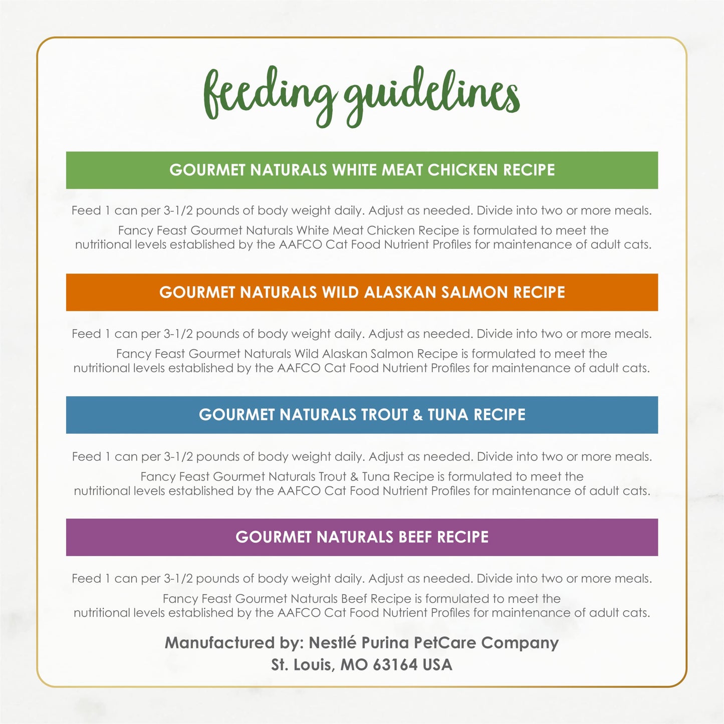 Purina Fancy Feast Grain Free Wet Cat Food Pate Variety Pack Gourmet Naturals–Beef, Chicken, Salmon, Trout and Tuna - (2 Packs of 12) 3 oz. Cans