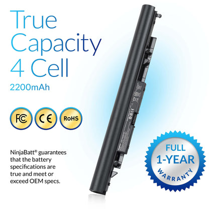 NinjaBatt Battery for HP 919700-850 JC04 JC03 15-BS015DX 15-BS113DX 15-BS115DX 15-BS060WM 15-BS013DX 15-BS070WM 17-BS049DX 17-BS011DX 250-G6 - High Performance [2200mAh/14.8v]
