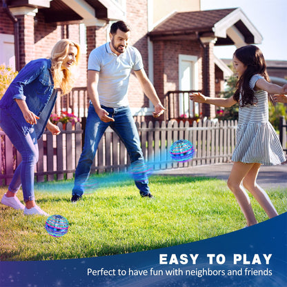 LEMATRIX 2024 Flying Orb Ball Toy, Hover Ball Boomerang Fly Fidget Spinner, Cool Toys Gifts for 6 7 8 9 10 11 12+ Years Old boy Girls Teens, Hand Mini Drone Cosmic Globe, Indoor Outdoor Toys(Blue)