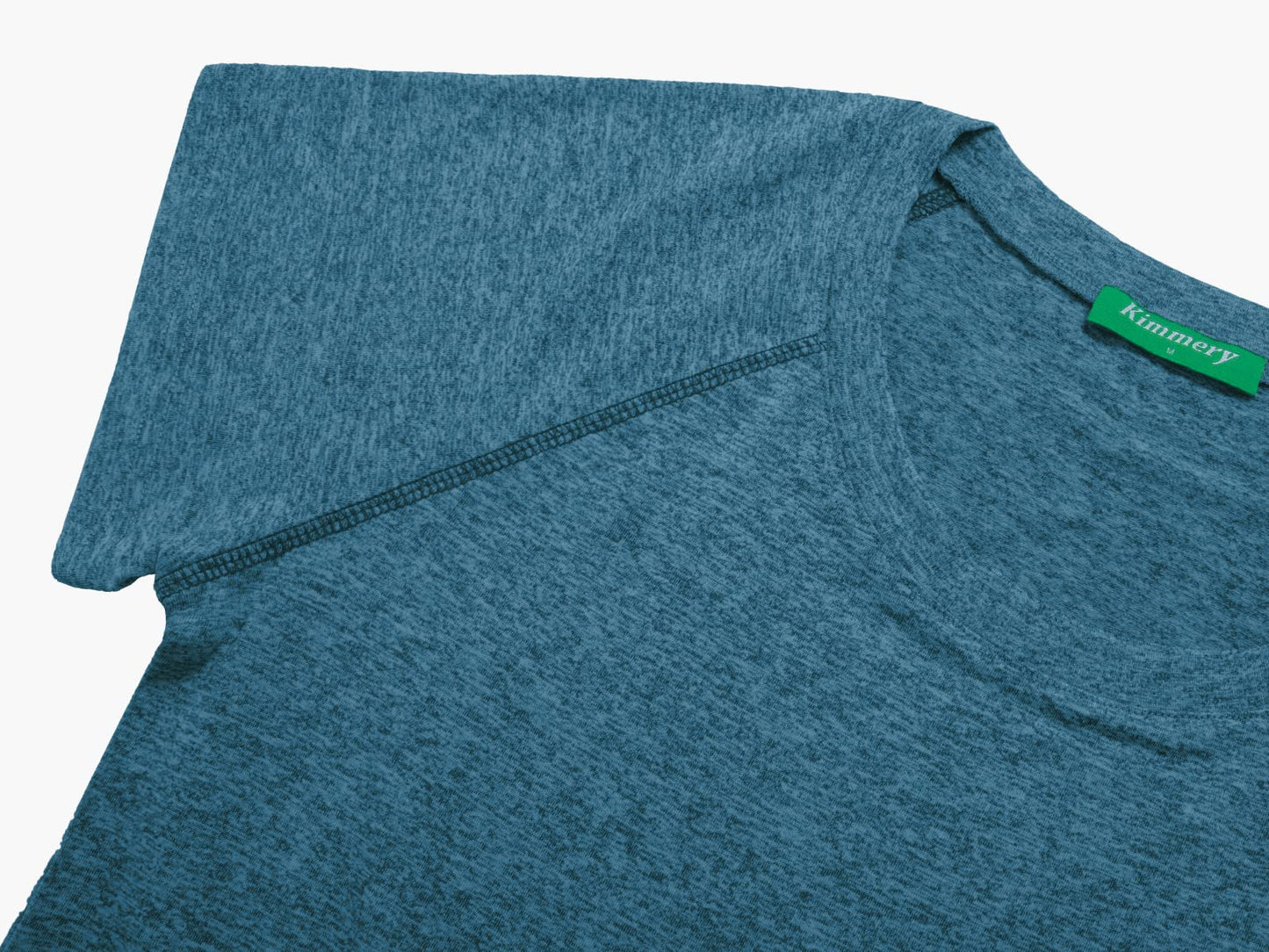 Kimmery Plus Size Crew Neck Fitness T-Shirt, Short Sleeve Sports Top, Lightweighted Summer Gym Shirt XXL Blue