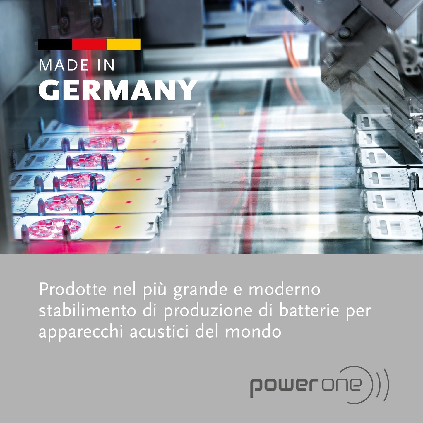 Powerone size 675 Hearing Aid Battery No Mercury made in Germany Genuine Pack 60