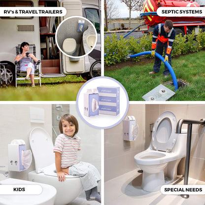 Plushi Paper Septic Safe Tube Free 4 Ply Soft Toilet Paper RV Essential and Mom Approved for Travel Trailers Campers Marine Biodegradable 4 Boxes 320 Wipes