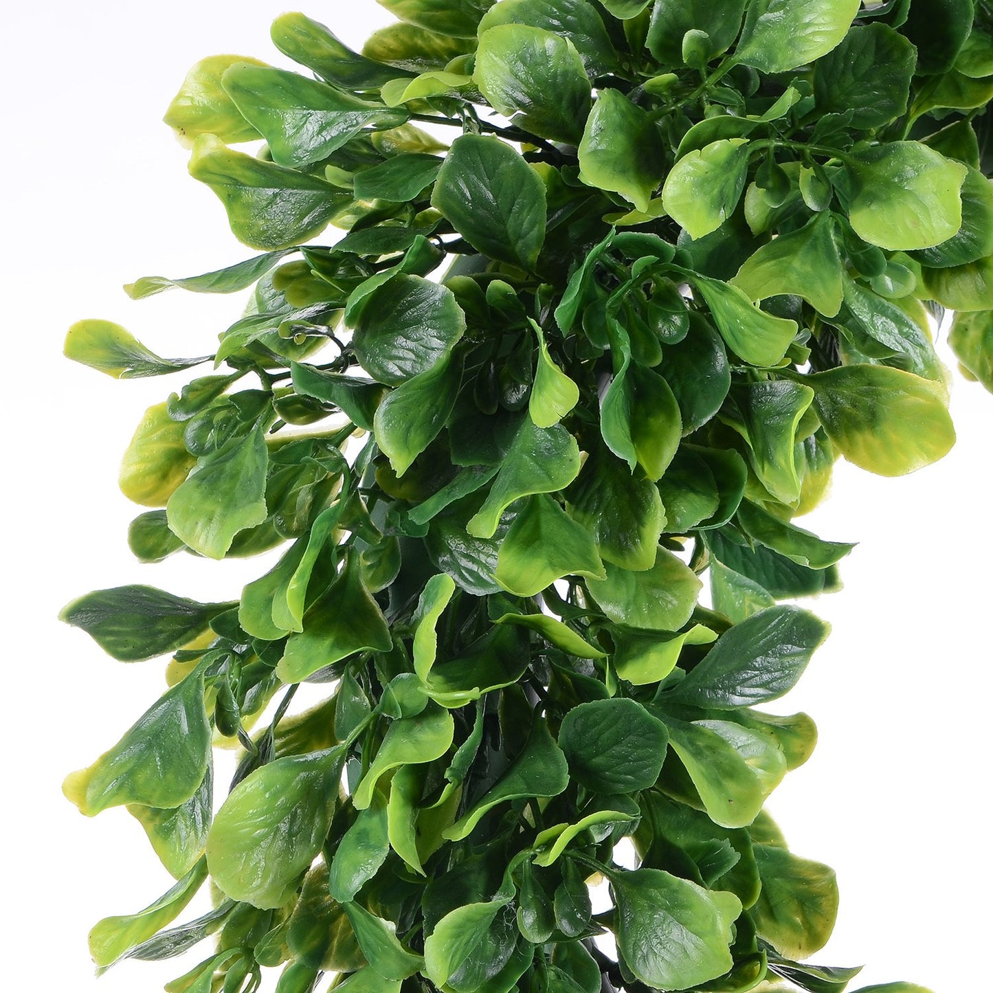 Lvydec Artificial Green Leaves Wreath - 15" Boxwood Wreath Outdoor Green Wreath for Front Door Wall Window Party Décor