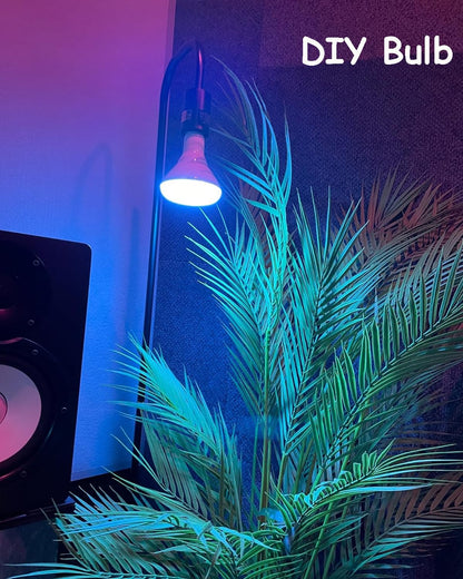 Oneach 63.75" Industrial LED Floor Lamp for Living Room Bedroom Reading Office Metal Minimalist Standing Lamp Tall Pole Lamps Office Black(Bulb not Included)