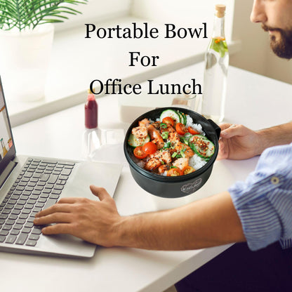 AI LOVE PEACE Ramen Bowl, 40 oz Microwaveable Noodle Cooker for Ramen, Pho, Soup, and Pasta, Dishwasher Safe and Portable, Ideal for Home, Office, Dorm, or Gift (Red)