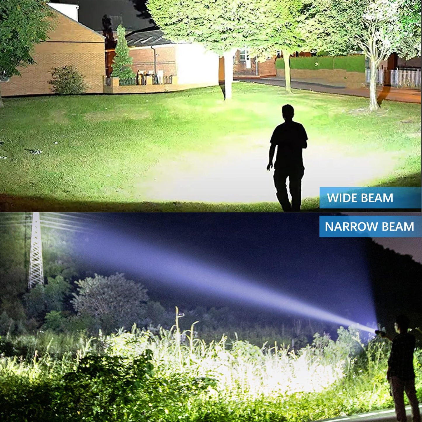 Rechargeable Flashlights High Lumens, 90,000 Lumen Brightest Led Flashlight with 5 Modes & 12H Long Runtime, Powerful Waterproof Handheld Flash Light, Super Bright Flashlight for Home, Camping