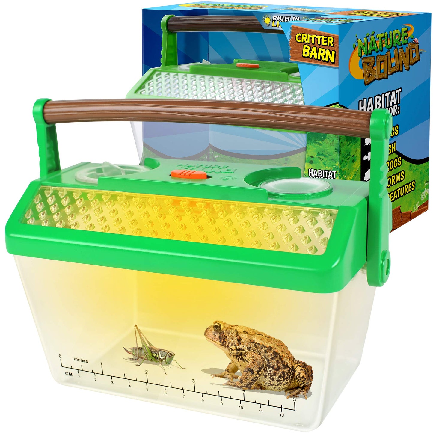 Nature Bound Bug Catcher Critter Barn Habitat | Bug Catcher Kit for Kids | Outdoor Nature Exploration Toys | Indoor/Outdoor Insect Collecting with Light Kit | STEM Toy for Boys & Girls Ages 3+