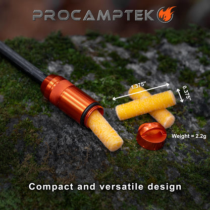 Procamptek Fire Plugs 100% Waterproof Fire Starter for Emergencies, Survival, Campfire, Fire Pits, Grills | Burns 5+ Minutes, All Natural, Non-Toxic (50 Fire Plugs)