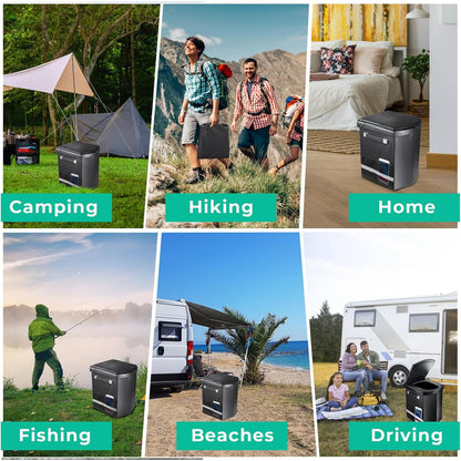 2025 Upgraded 16.5'' XL Portable Toilet for Adults,Tall Camping Toilet with Lid and Convenient Carry Bag, Portable Potty for Camping, Hiking, Car Travel,Truck, RV, Boating, Road Trips, Beach