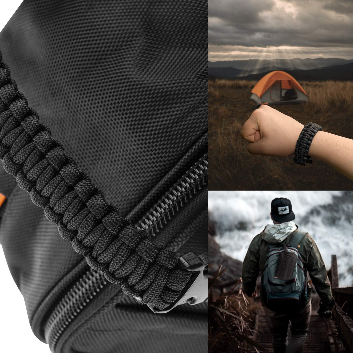 Fitdom Tactical Toiletry Bag Dopp Kit Case For Men. Perfect For Travel & Storage. Fits Large & Small Cosmetic Makeup, Clipper, Toothbrush, Shower, Shaving & Grooming Care. Best Overnight Organizer