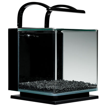 Marineland Contour 3 Aquarium Kit 3 Gallons, Rounded Glass Corners, Includes LED Lighting