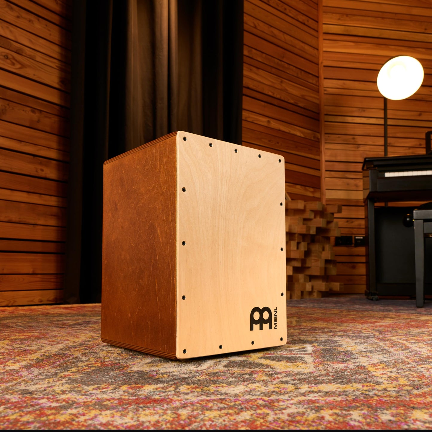 Meinl Percussion Jam Cajon Box Drum with Snare and Bass Tone for Acoustic Music — Made in Europe — Baltic Birch Wood, Play with Your Hands, 2-Year Warranty (JC50LBNT)