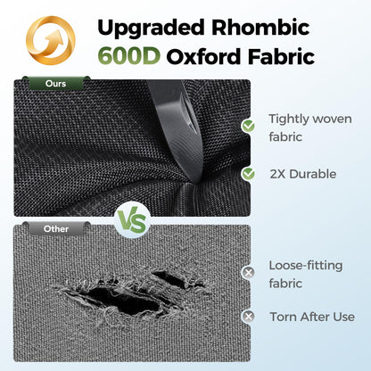 ALPHA CAMP 2 Packs Stadium Seat Chair for Bleachers with Back & Arm Rest, Black Grey