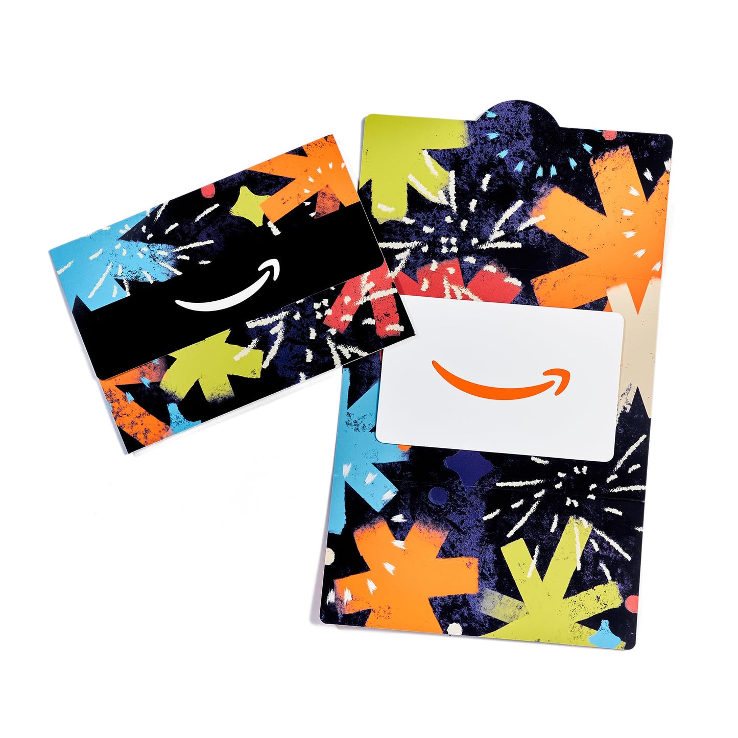 Amazon Physical Gift Card in Mini Envelope - Dazzling Fireworks | New Years, Christmas, Birthday, Graduation, Congrats