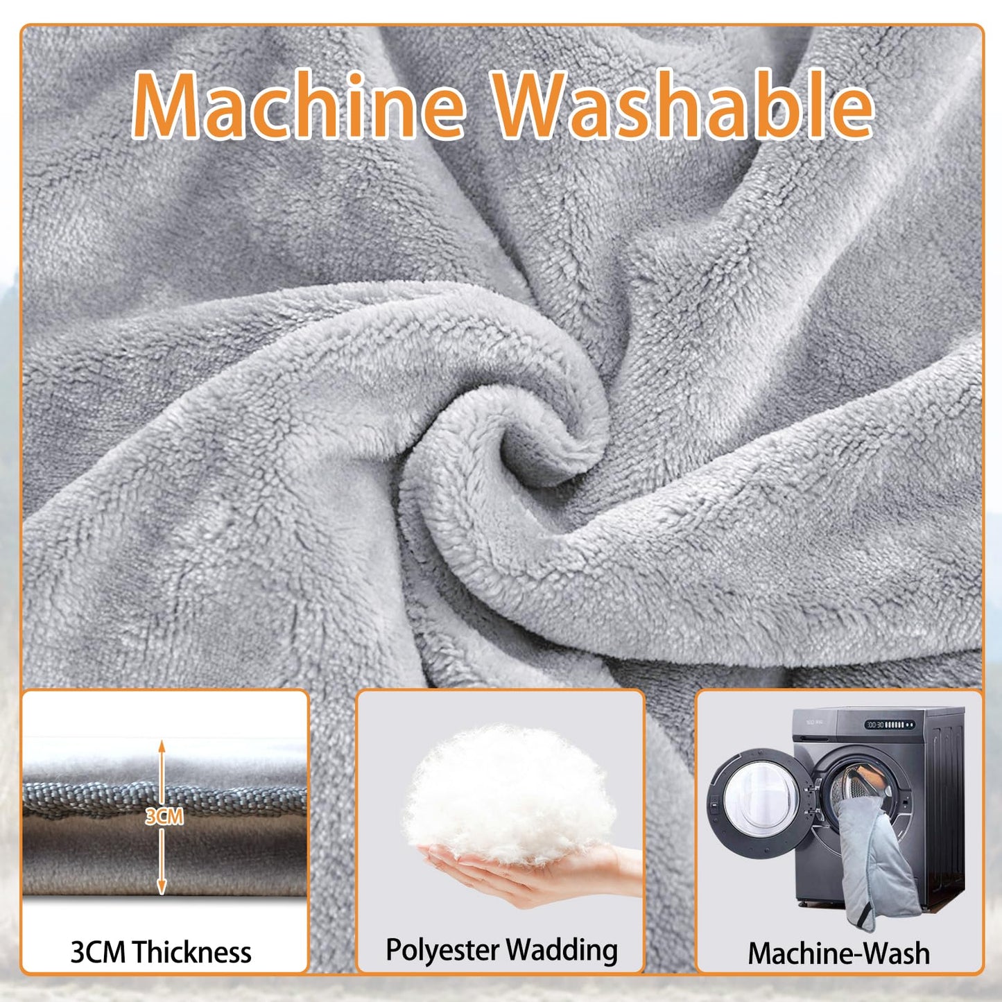 POEPORE Reclining Camping Chair with Removable Footrest Lounge Chair with Headrest, Cotton Cushion, Portable Adjustable Folding Chairs for Adults Black