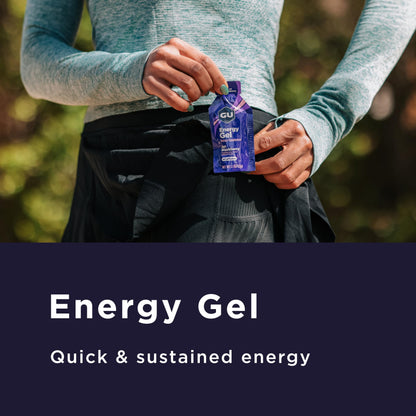 GU Energy Original Sports Nutrition Energy Gel, Vegan, Gluten-Free, Kosher, and Dairy-Free On-the-Go Energy for Any Workout, 24-Count, Assorted Flavors
