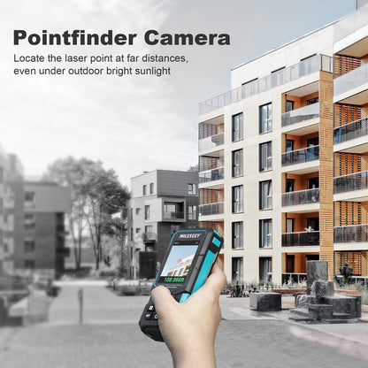 Laser Measure, MiLESEEY 330Ft Laser Distance Meter, Rechargeable Multifunctional Laser Measurement Tool with Pointfinder Camera,P2P Technology, Perfect for Outdoor Long-Range Measuring