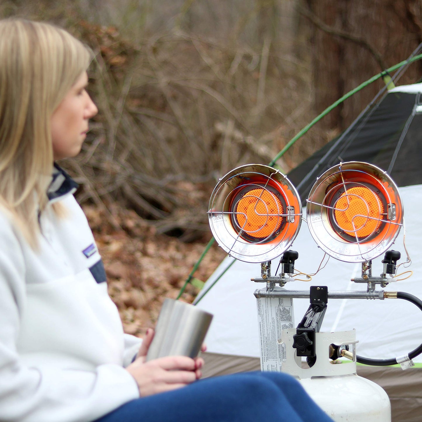 Mr. Heater, MH30T Double Tank Top Outdoor Propane Heater (Propane Cylinder not Included)