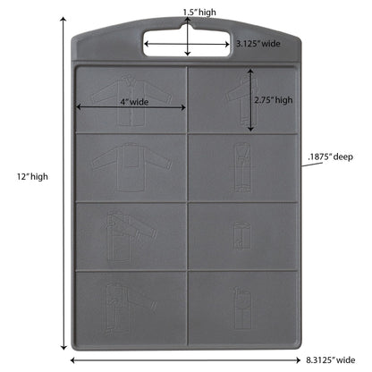 Household Essentials 195 Shirt Folding Board For Laundry | Folds T-Shirts, Polos And Dress Shirts , Black