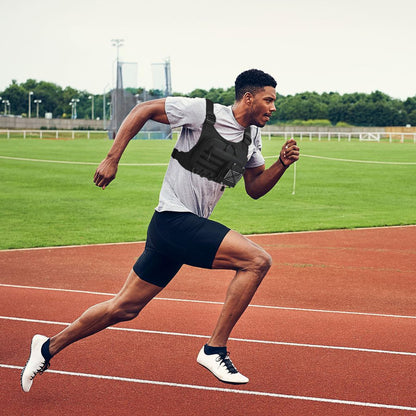 Outdoor Sports Chest Bag for Men, Chest Vest Holster Fits Most Pistols, Adjustable EDC Travel Chest Pack for Running, Hiking, Workouts (Black)