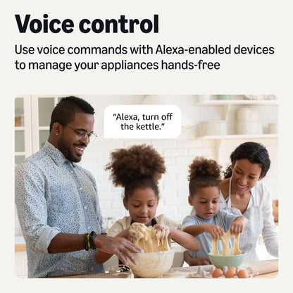 Amazon Basics Smart Plug, Works with Alexa Only, 2.4 GHz Wi-Fi, No Hub Required, 4-Pack, White