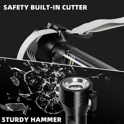 Otdair Solar/Rechargeable LED Flashlight, Multi Function Ultra Bright Flashlight, Emergency Strobe Light, USB-C Rechargeable, Survival Gear and Supplies, 5 Modes for Outdoor, Camping, Hiking, 2 Pack